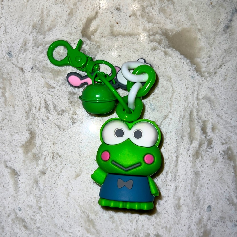 Kawaii keroppi keychain or to hang on purse. New